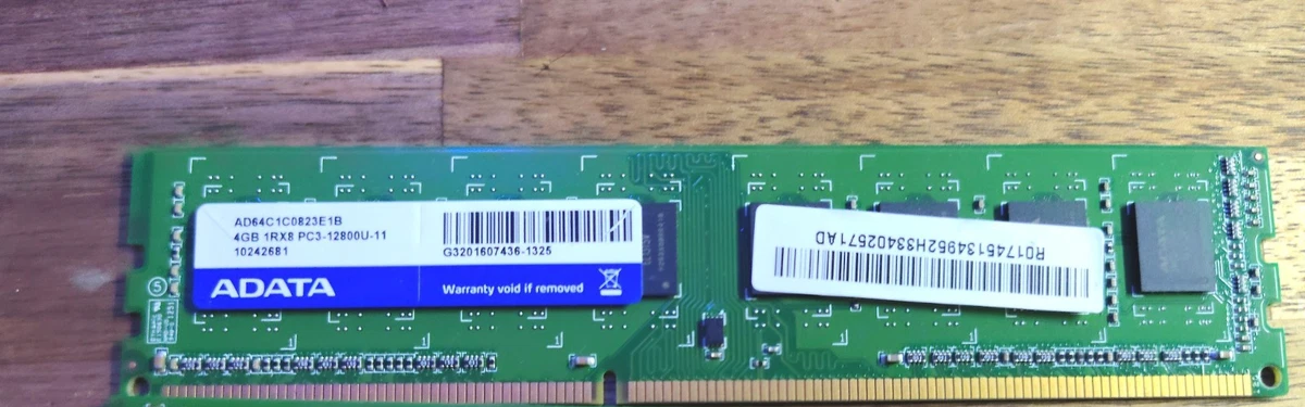 ADATA PC3-12800 (DDR3-1600) 4 GB Computer RAM 1 Modules for sale