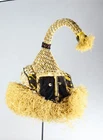 African Art Sumptuous Mask KUBA Elephant Congo Drc Beads Shell Mask