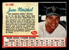 1962 Post Cereal Baseball Juan Marichal #140