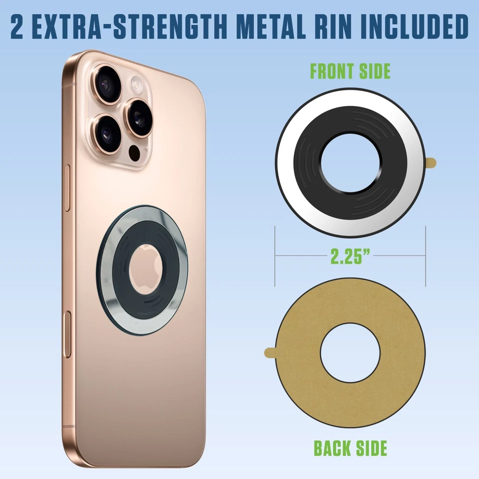 Tesla Model 3 Y Magnetic Air Vent Phone Mount Holder w/ Metal Rings – Cellet - Image 3 of 4