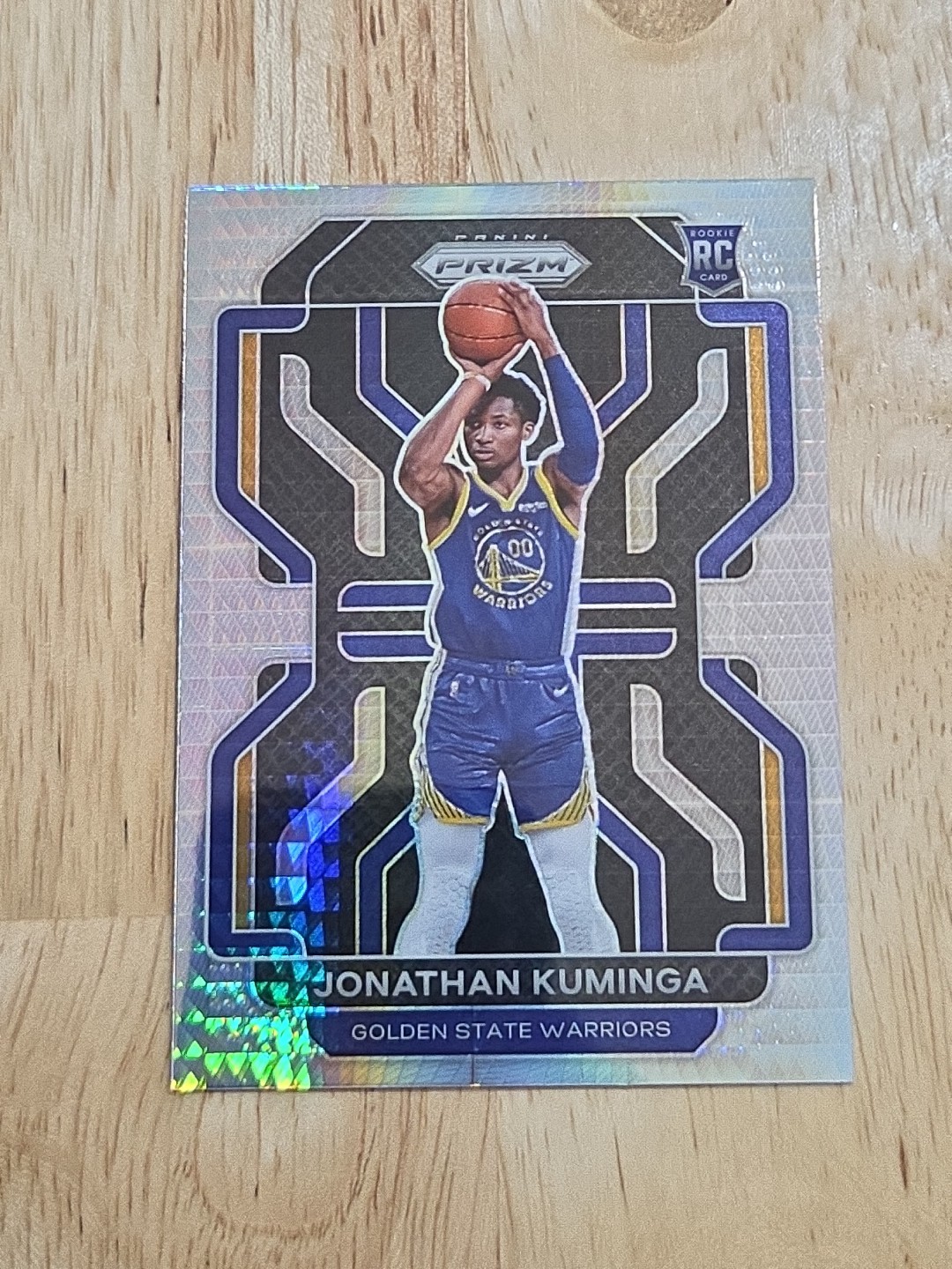 2021-22 Prizm JONATHAN KUMINGA Hyper Prizm #307 Rookie Golden State Warriors