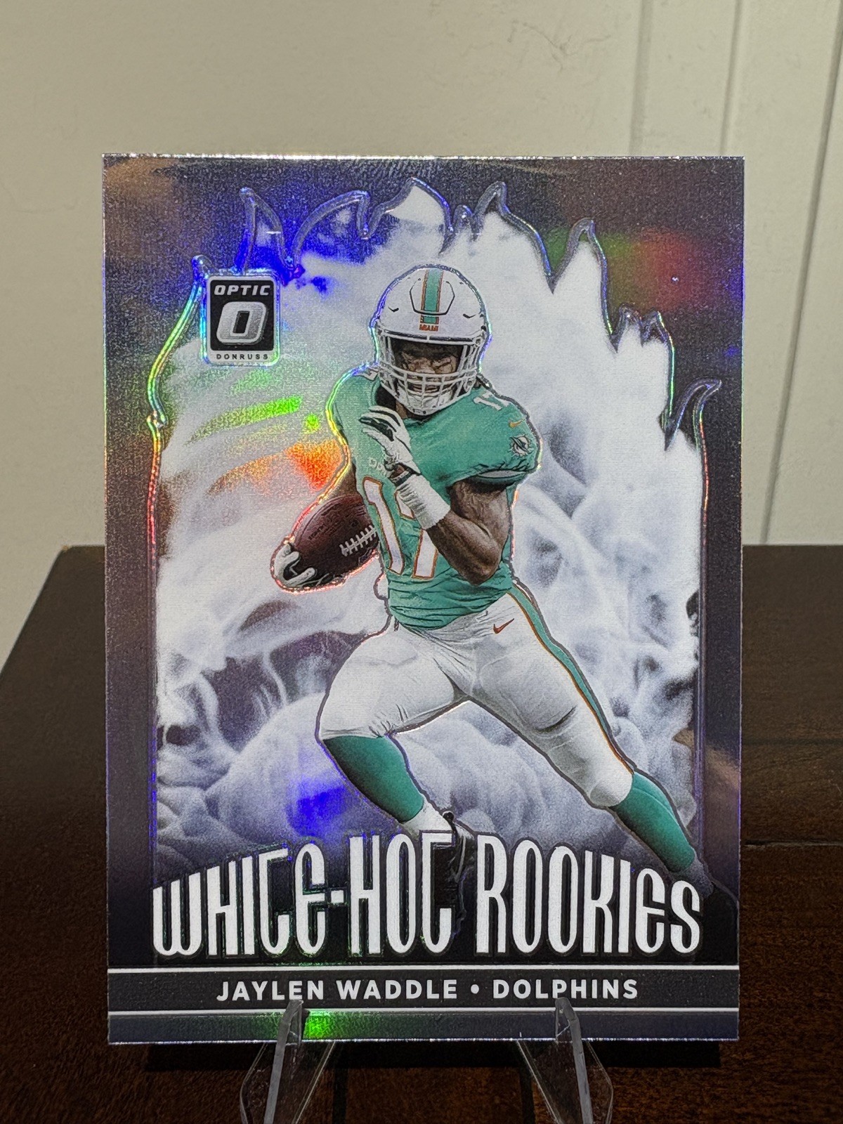 JAYLEN WADDLE RC  2021 Donruss Optic White Hot Rookies Silver Prizm Holo