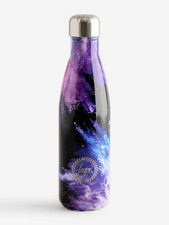 Hype Black/Purple Chalk Dust Water Bottle 500ml Stainless Steel