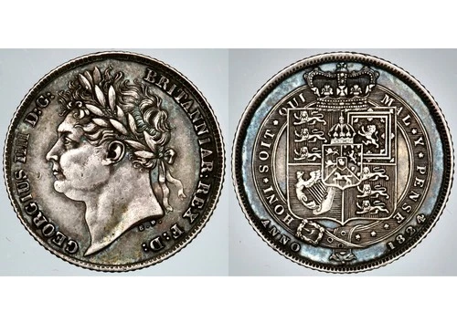 Photo of a 1824 Great Britain Sixpence (1816-1837) from an eBay listing that sold on Jul 12, 2026
