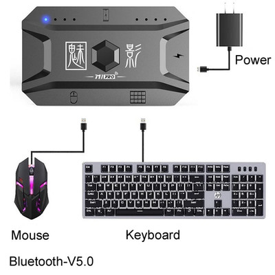 M1 Pro Mobile Controller Gaming Keyboard Mouse Converter Bluetooth BT V5.0 Progr
