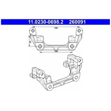 ATE Bremssattel-Halter hinten BPYS2628XA BPYS2628X 36000483 8603932 25048996