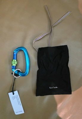 PAUL SMITH Schlüsselanhänger Karabinerhaken Keyring Neu inkl. Aufbewahrungtasche