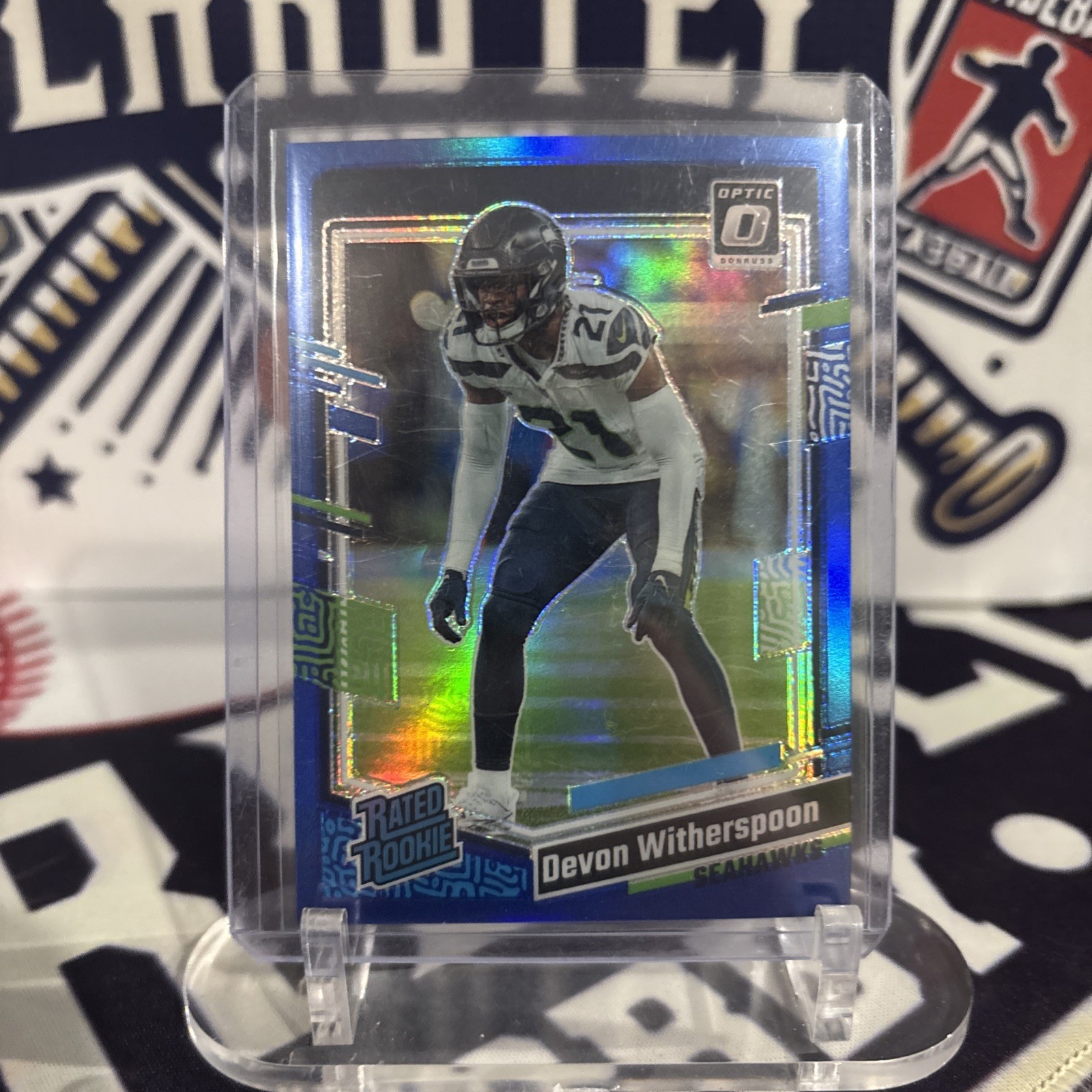 2023 Panini Donruss Optic - Blue Rated Rookie #292 Devon Witherspoon /199 