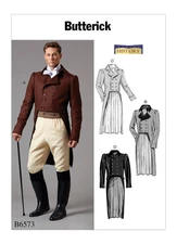 McCalls' B6573 M8135 Men's 19th Century Tailcoat  Jacket Sewing Pattern sz 46-52