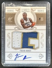 2010 National Treasures Trevor Booker Patch Rookie Auto RC #/99 Wizards