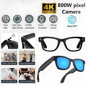 AI Smart Glasses 8MP HD Camera For Voice Call Multi-Function Translation Glasses