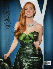 JESSICA CHASTAIN SIGNED 8x10 PHOTO BAS BECKETT COA AUTOGRAPH ACADEMY AWARD OSCAR