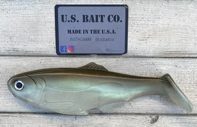 Weedless Swimbait 7.5  Color  Green Gizzard Shad Lot Of 1 Bait