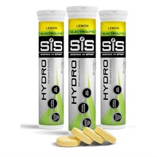 SIS Go Hydro Electrolyte Tablets Lemon 60 (3x20) Vegan Effervescent Hydration