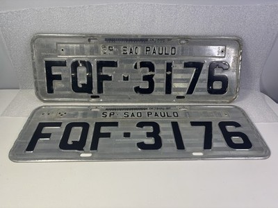 Brasilien Brasilianisches Sao Paulo Südamerikanisches Nummernschild Paar