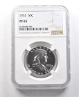 1953 Franklin Half Dollar PF65 NGC Great Contrast *8930