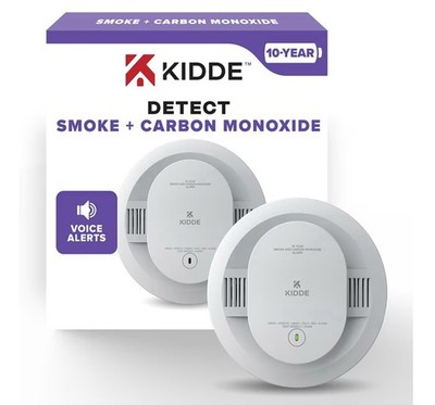 Kidde And Carbon Monoxide Detector, 10-Year Battery Powered, LED Status Lights,