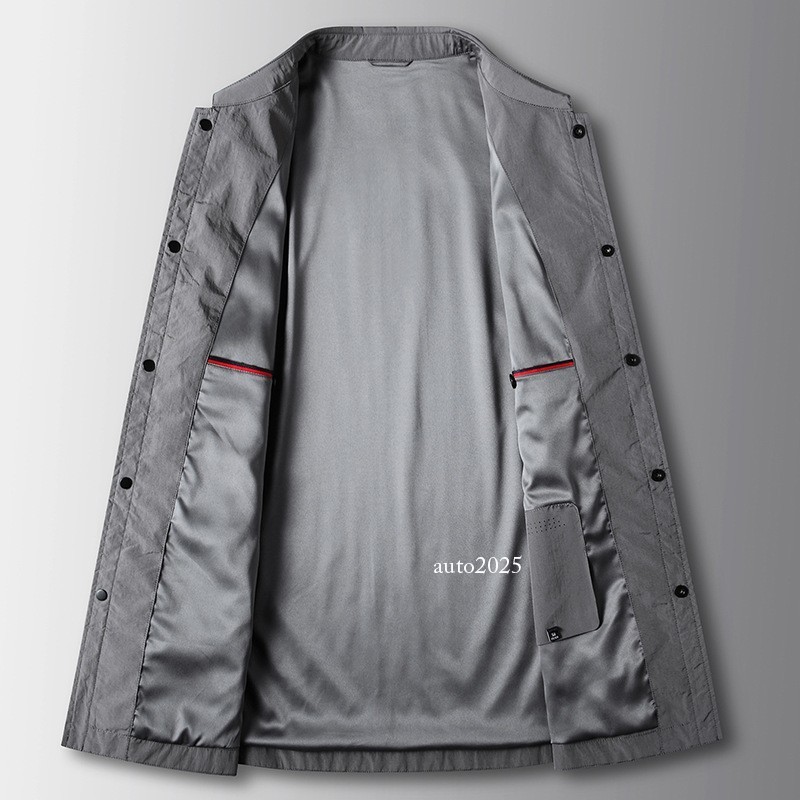 Giacca uomo nuova risvolto business casual cappotto slim fit soprabito fibbia fila singola