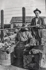 1920s Korea Street Vendor Market Scene Vernacular Travel Photo Negative P5-B6