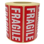 Fragile Parcel Labels - Postage Stickers - 89 x 32mm - Permanent Self Adhesive