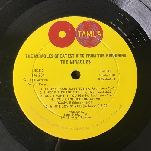 THE MIRACLES (Smokey Robinson)-Greatest Hits From The Beginning 2 LPS - Picture 7 of 9