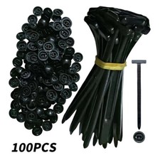 100X Nylon Universal Cable Tie Buckle Self-Locking Cable Strap with UV Resistant