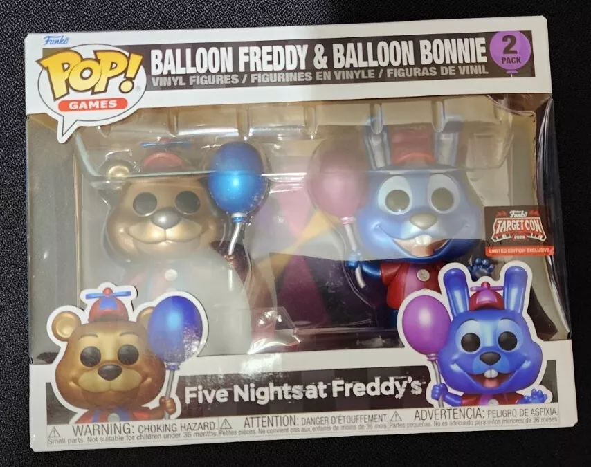 4 Bonecos Fnaf Freddy, Bonnie, Springtrap, Balloon Boy - funko