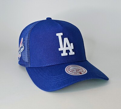 Mitchell & Ness Los Angeles Dodgers Hurdle Pro Pinch Adjustable Trucker Hat
