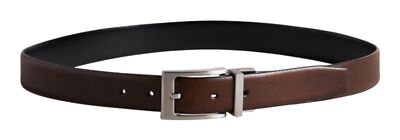 Ted Baker KARMER Reversible Leather Belt W90 Gürtel Xchocolate dunkelbraun Neu