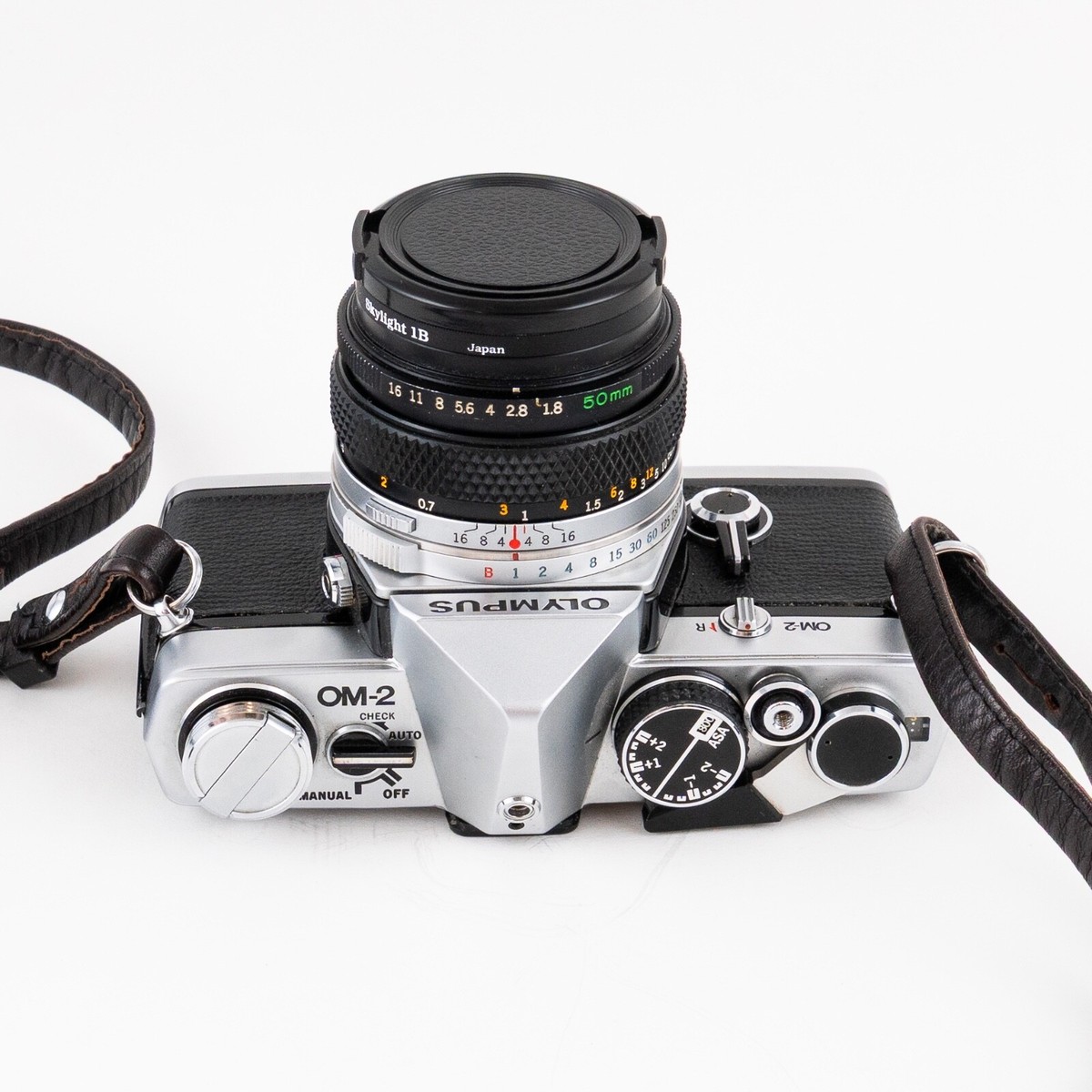 Olympus OM-2 35mm SLR Film Camera w/ Olympus F.Zuiko Auto-S 50mm