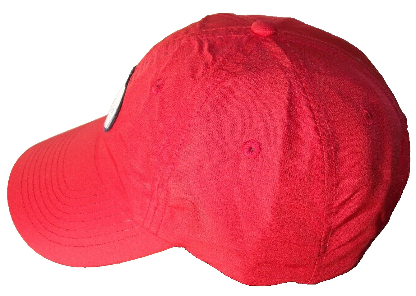 Wheels Up Red Polyester Adjustable Strap Back Cap… - image 2