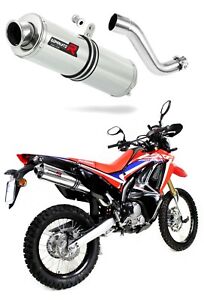 Crf 250 Rally Exhaust Round Dominator Racing Silencer Muffler 17 18 19 Ebay