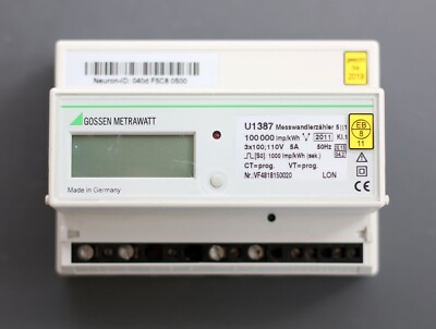 Gossen Metrawatt U1387 Messwandlerzähler 100000 Imp/kWh