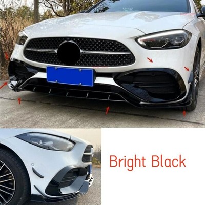 For 22-23 Benz C-Class W206 Bright ABS Wind knife fog lamp air vent front lip