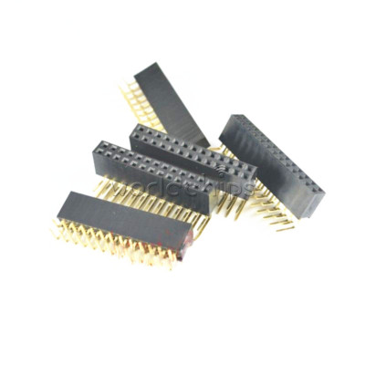 50PCS 2x13Pin Header Right Angle 2.54mm Pitch Female Connector Double Row Socket