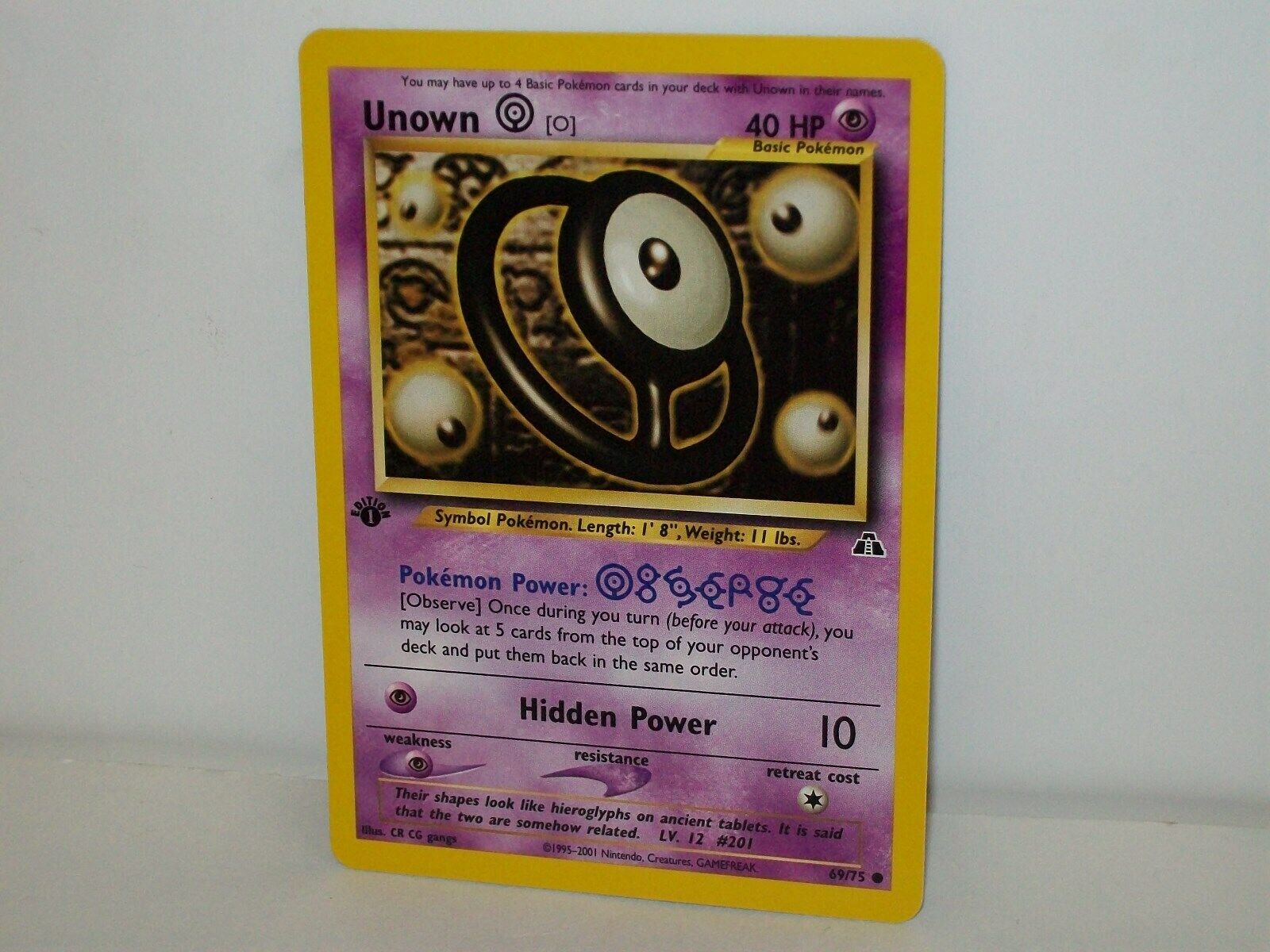 unown 69/75 Values - MAVIN