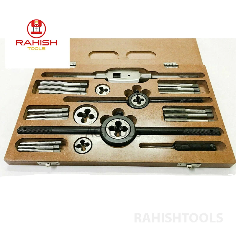 Juego de 14 piezas de grifos y troqueles British Standard Whitworth de 1/4" a 1/2” RAHISHTOOLS Foto 2 de 4