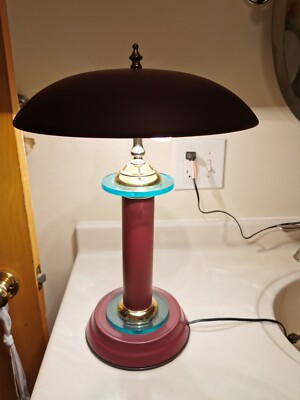 Vintage 80s 90s Mid Century Memphis Design Post Style Lamp Light