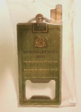 Vintage BensonHedges 100's KeyChain Bottle Opener New/Old Stock N e w in Package