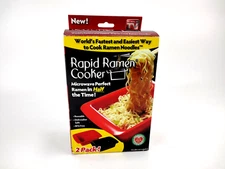 As Seen on TV Rapid Ramen Cooker 2 Pack! BPA Free Dishwasher Safe! New Open Box