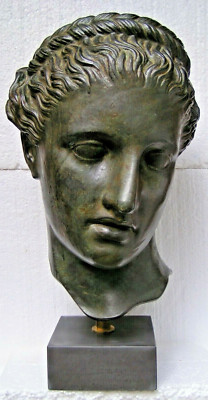 Sappho       Büste , Lyrikerin (Sapphismus), 48cm,MUSEUMSKOPIE,Kunstmarmorsockel