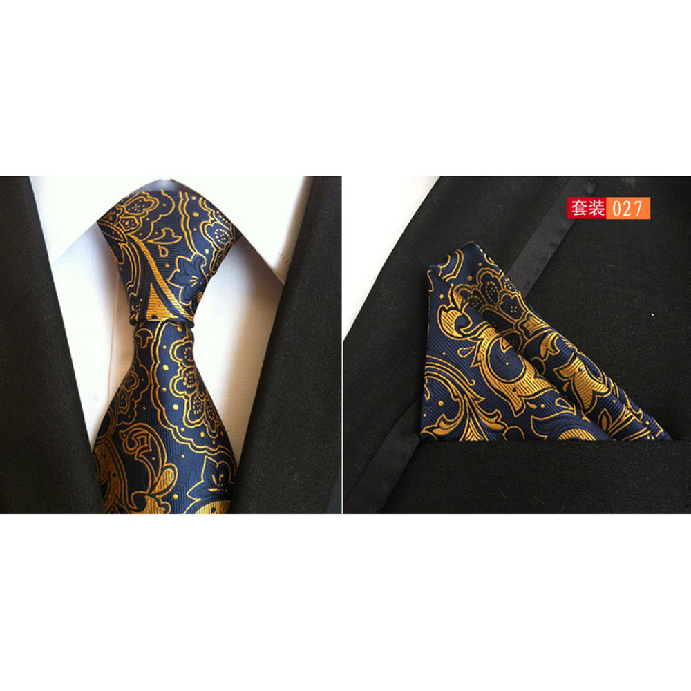 Cravatta con Motivo Paisley Azzurra - Seta | Acquista Online