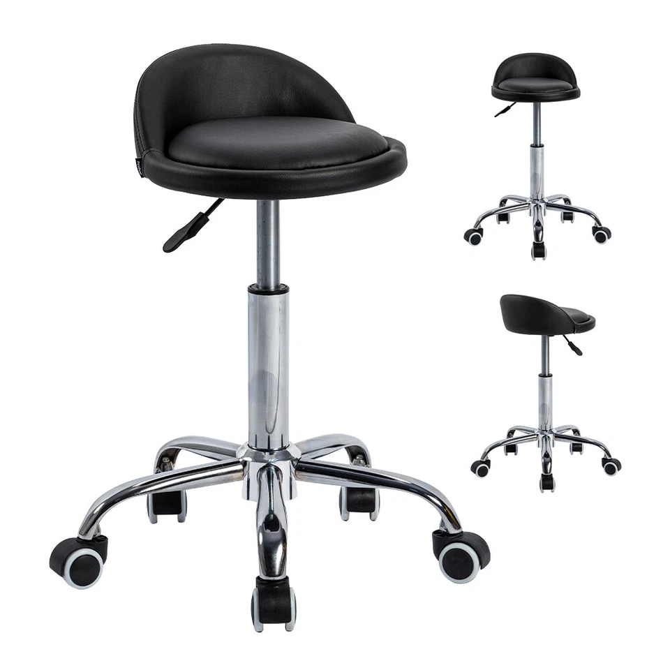 Drehhocker Rollhocker Sitzhocker Praxishocker Gepolstert Hocker Höhenverstellbar - Bild 3 von 4