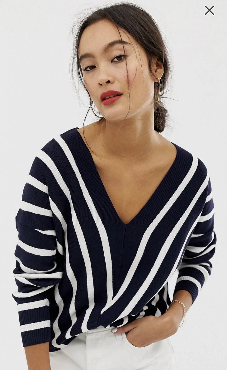 Vertical shop striped jumper