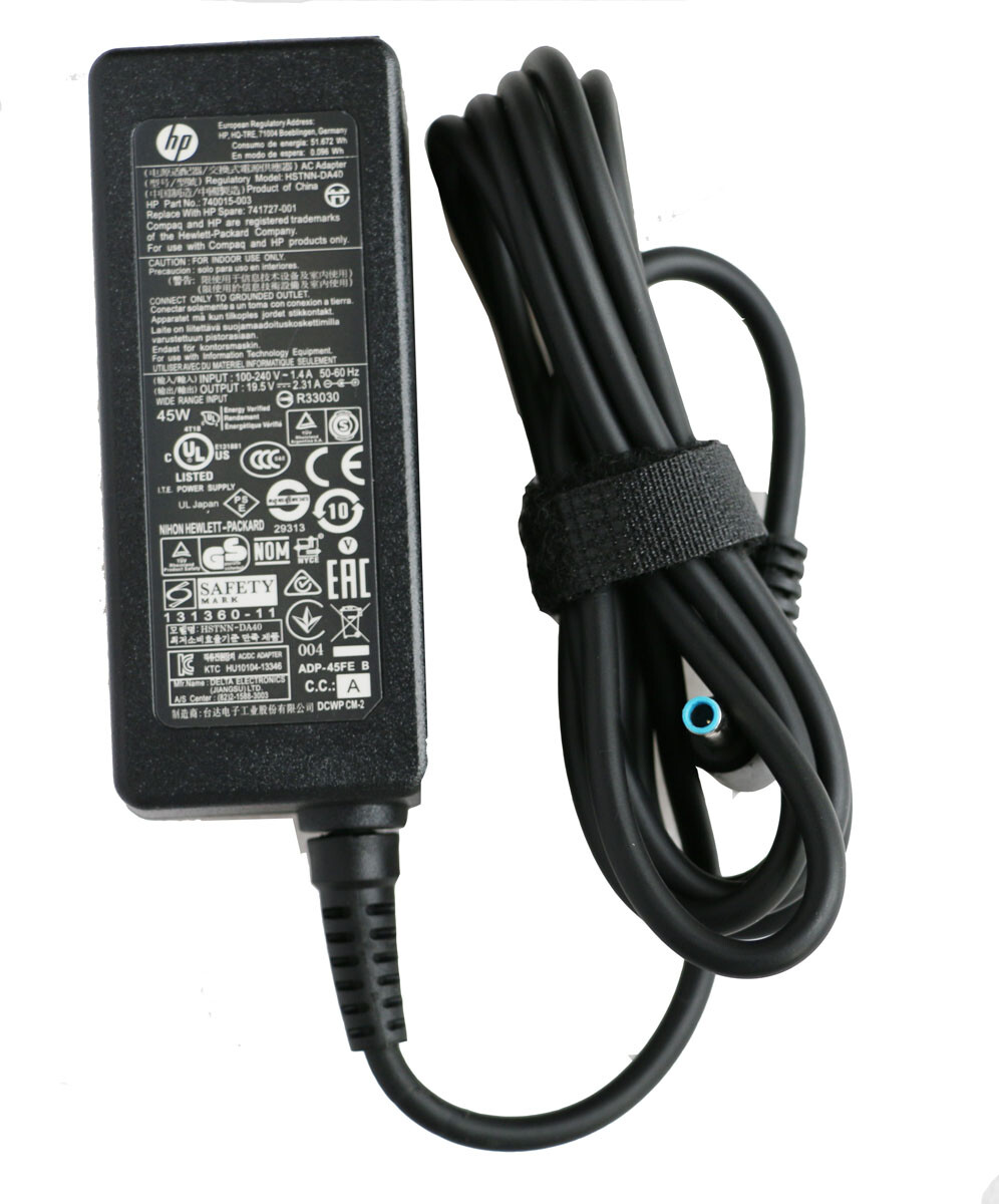 Caricabatterie HP 19.5V 2.31A 45W – Originale Per HP 17-by3613dx E Molti Altri