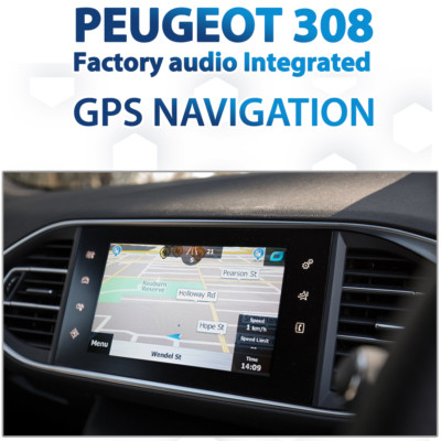 Peugeot 308 Factory Audio iGO Mapping GPS Navigation Retrofit pack