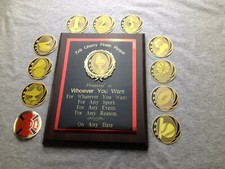 7x9 Cherry Finish Custom Engraved Plaque. FREE Shipping and Unlimited Engraving