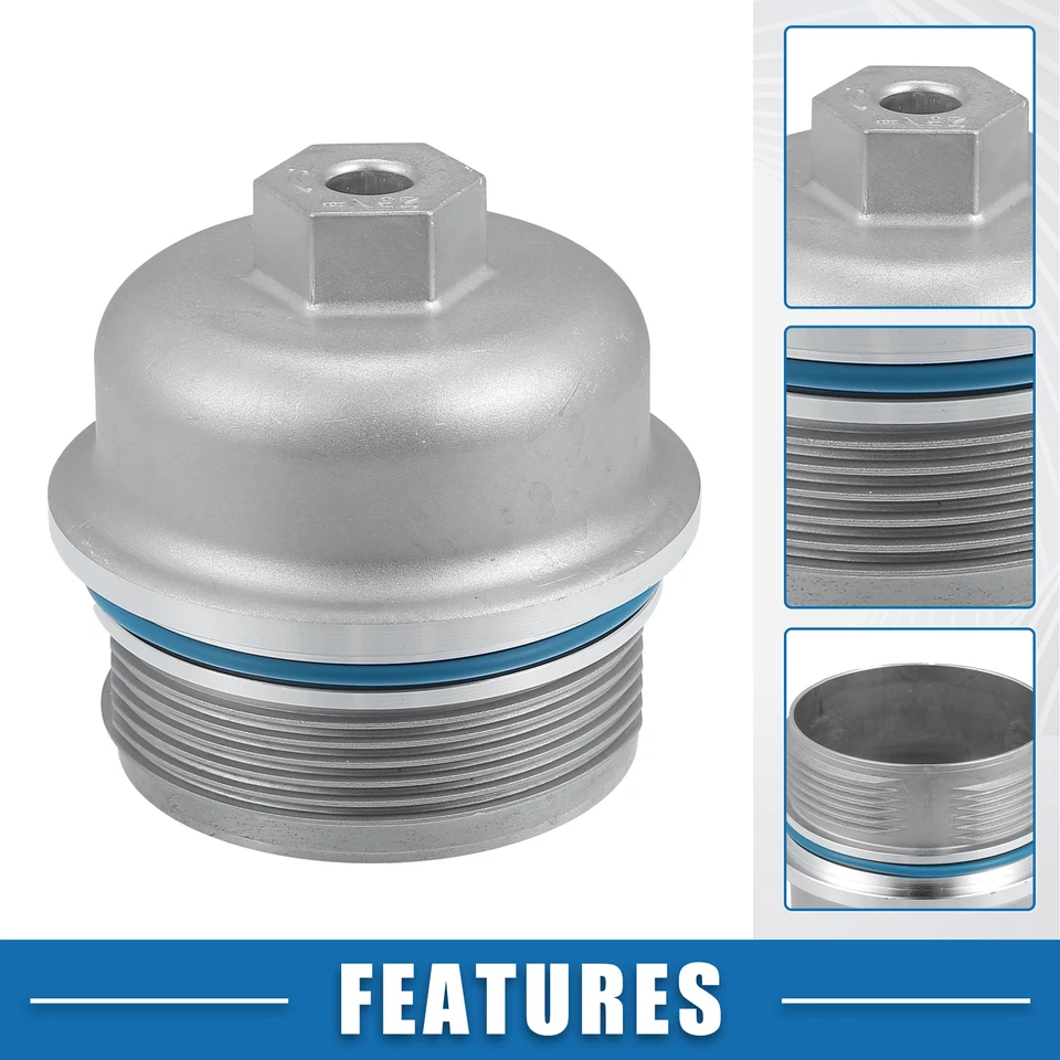 Pieza de 1 tapa de cubierta de carcasa de filtro de aceite de motor para Chevrolet Camaro 2010-2015 Foto 3 de 4