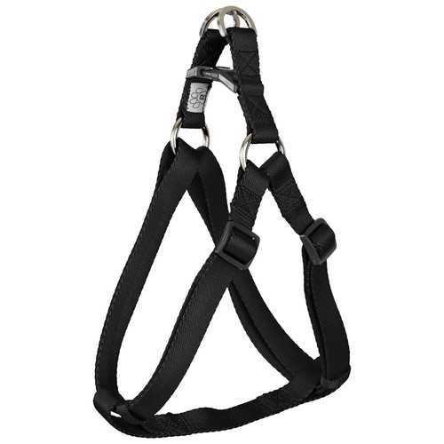 YOULY The Classic Black & Black Webbed Nylon Dog Harness, Size XL/XXL,XXXL