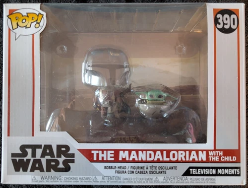 Funko Pop! TV Moments: Star Wars - The Mandalorian with The Child #390